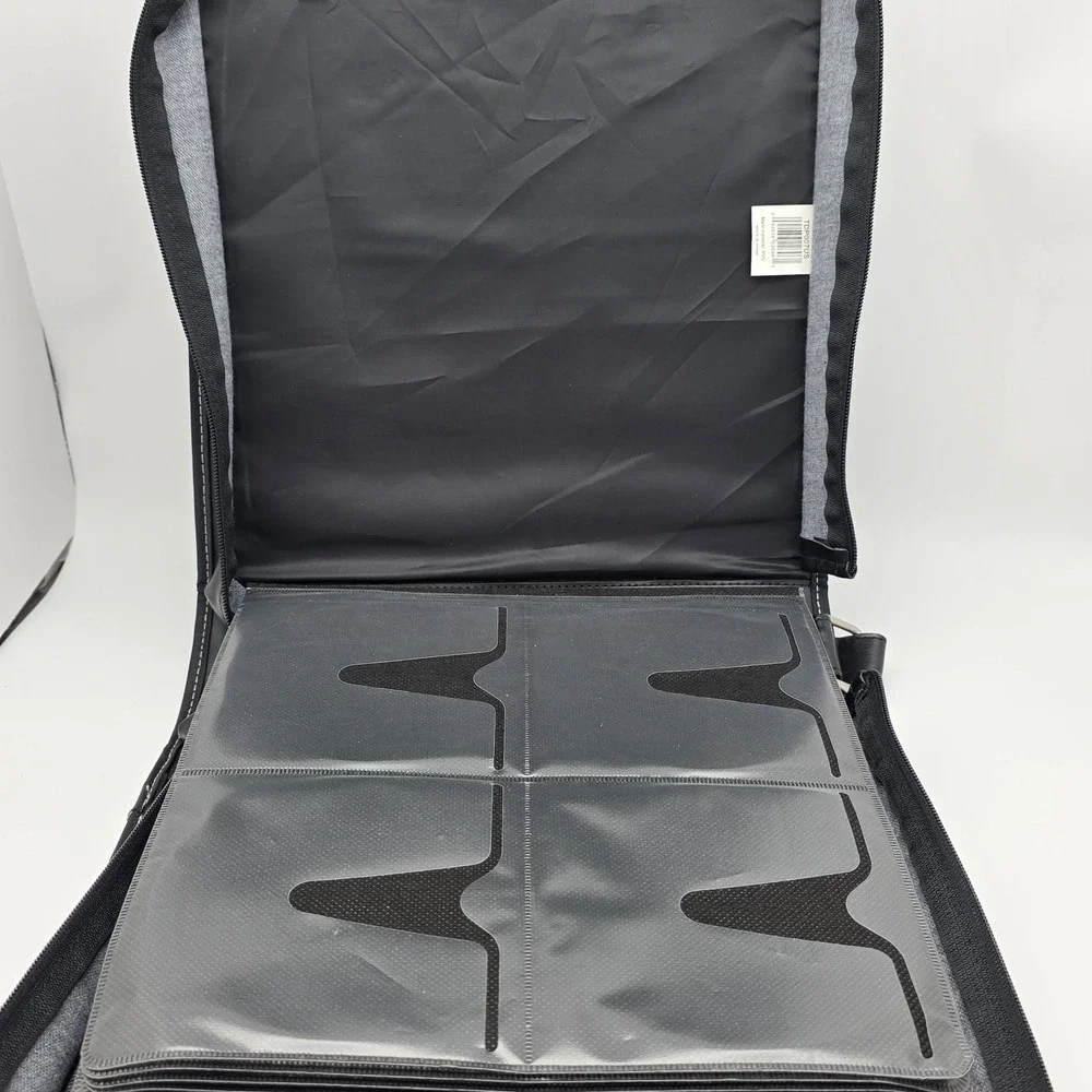 Targus 256 CD DVD Storage Binder Case Black Faux Leather Zip Media Organizer - Picture 9 of 12